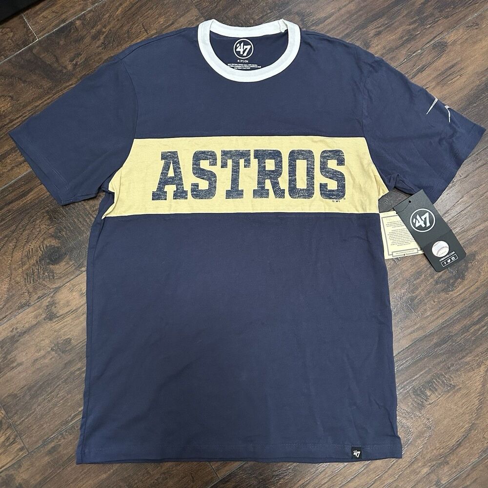 Houston Astros Cooperstone Double Header Closer '47 Parker Tee NWT Men’s Small